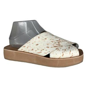 Dolce Vita  Womens Pattern Calf Hair Slide Sandals